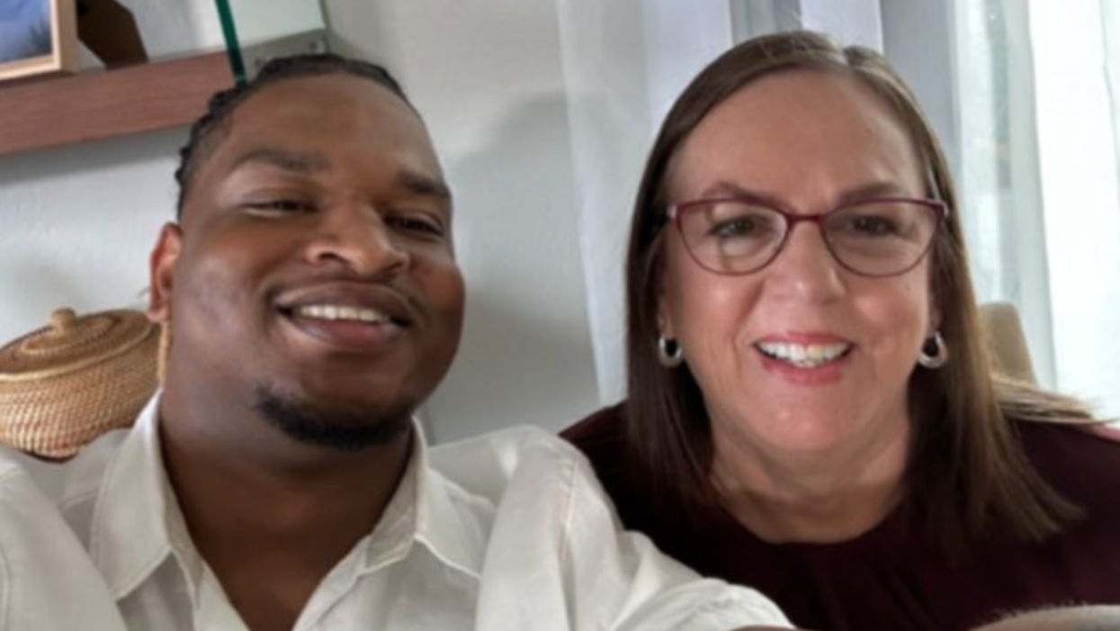 Jamal Hinton and Wanda Dench