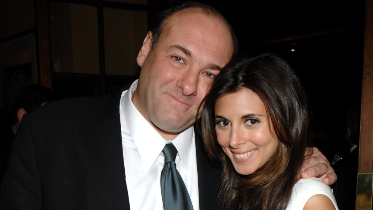 James Gandolfini and Jamie-Lynn Sigler
