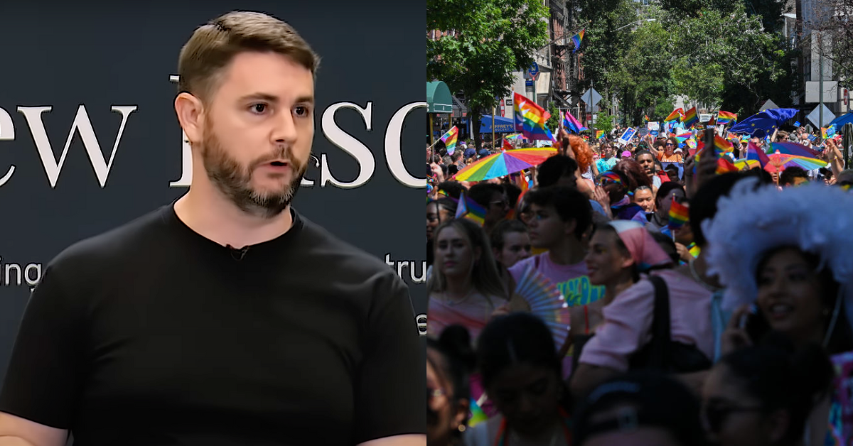 James Lindsay; Participants at New York City Pride 2022