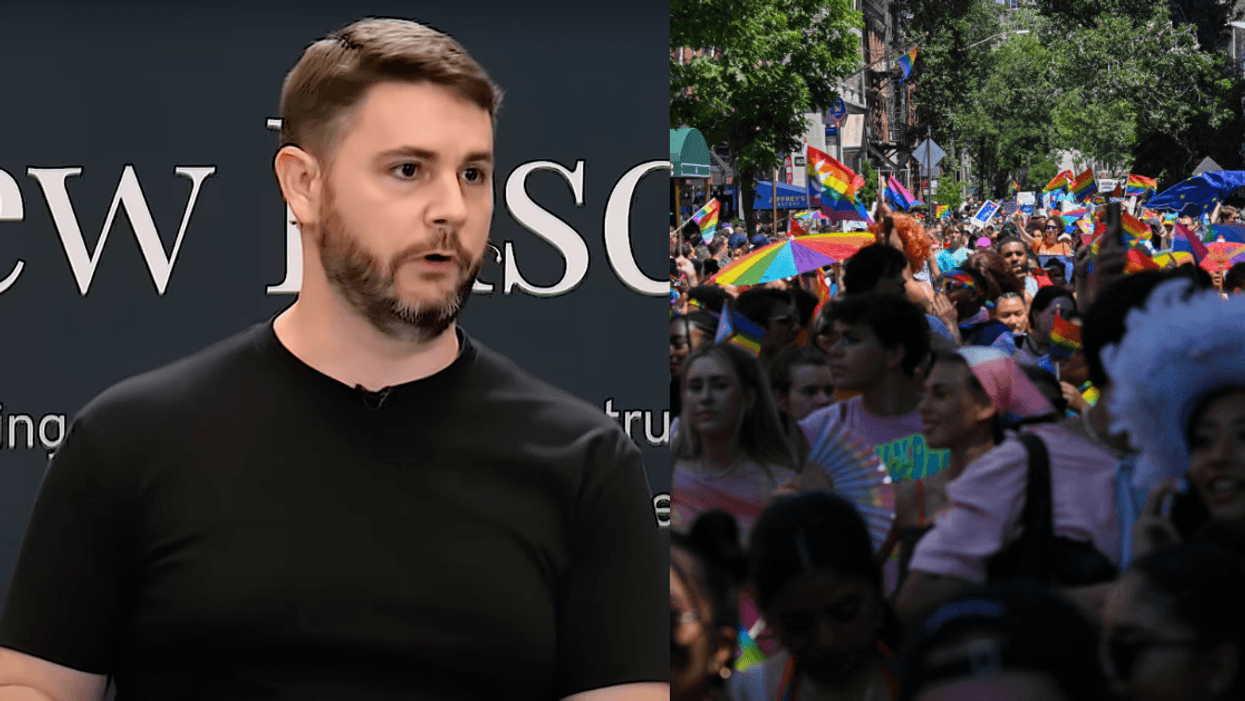 James Lindsay; Participants at New York City Pride 2022