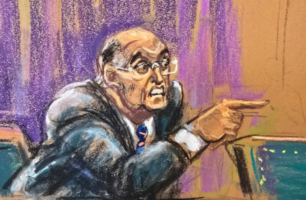 Jane Rosenberg's sketch of Rudy Giuliani
