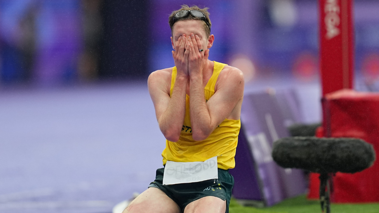 Jaryd Clifford on the ground after race