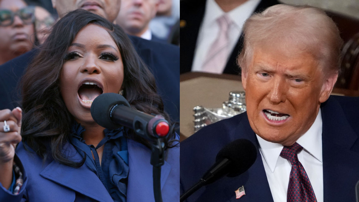 Jasmine Crockett; Donald Trump