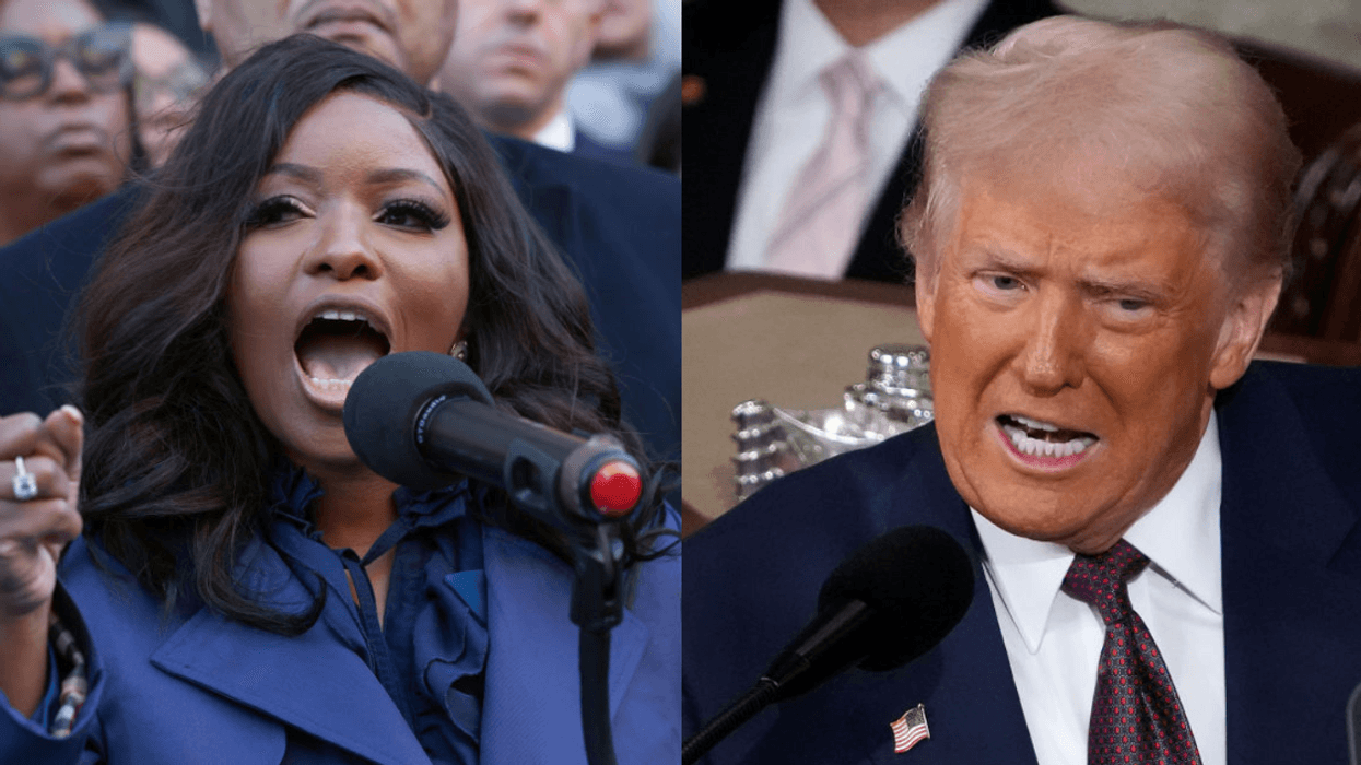 Jasmine Crockett; Donald Trump