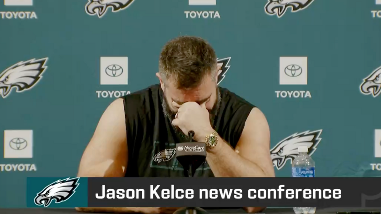 Jason Kelce announcing his retirement
