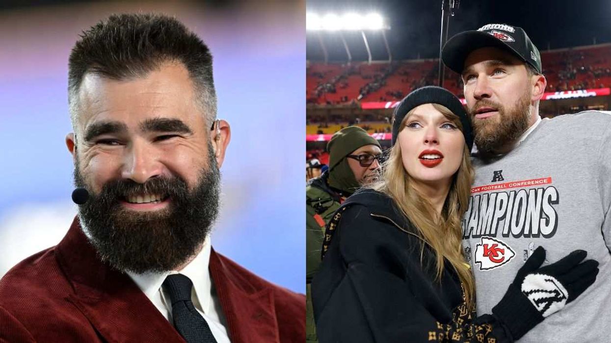 Jason Kelce; Taylor Swift and Travis Kelce