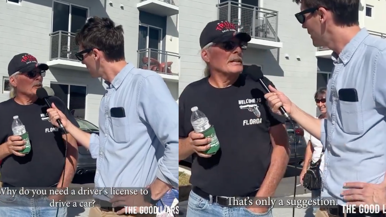 Jason Selvig interviewing gun lover
