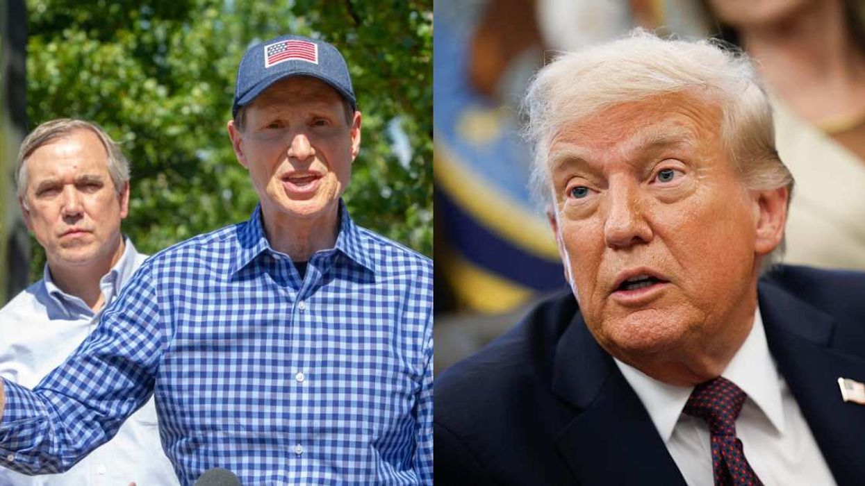 Jeff Merkley and Ron Wyden; Donald Trump