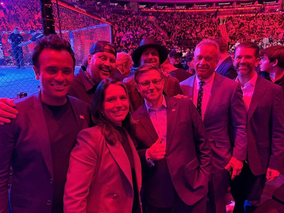 Jelly Roll with Mike Johson, Robert F. Kennedy Jr., and others