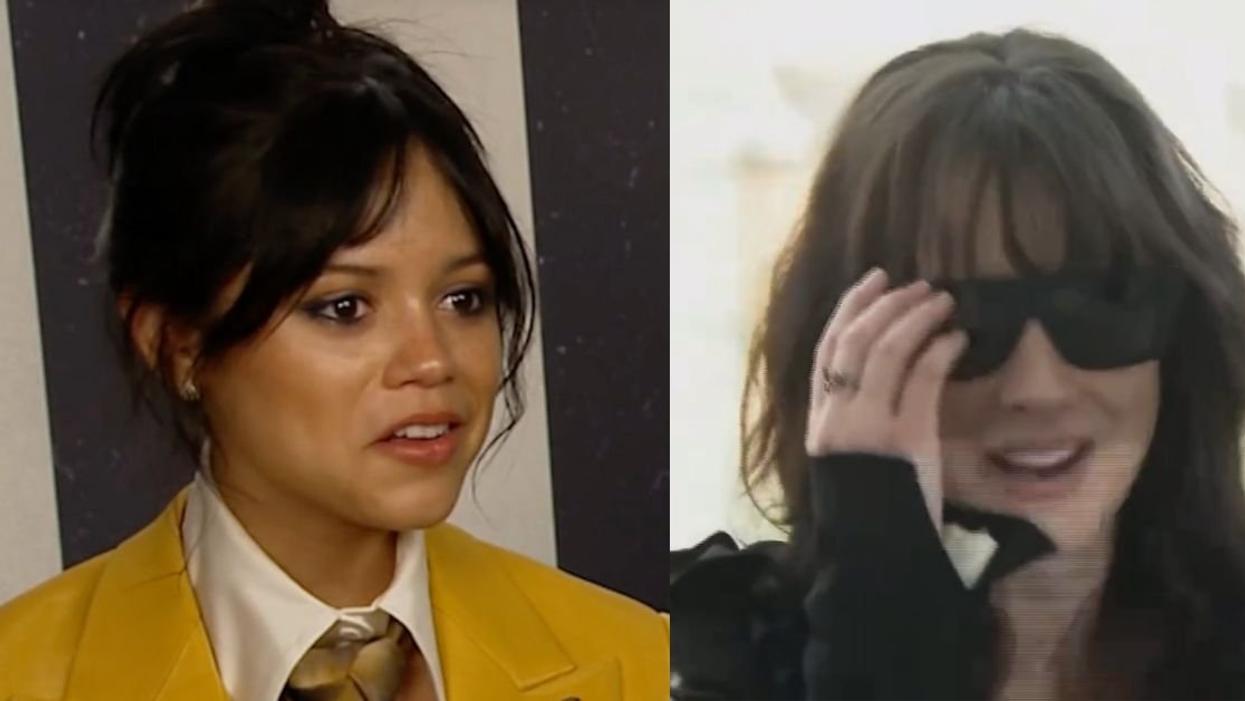 Jenna Ortega; Winony Ryder with sunglasses
