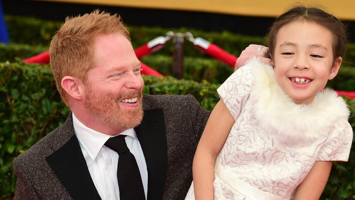 Jesse Tyler Ferguson with Aubrey Anderson-Emmons from 2015