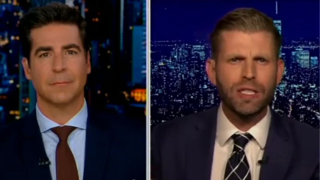 Jesse Watters and Eric Trump on Fox News