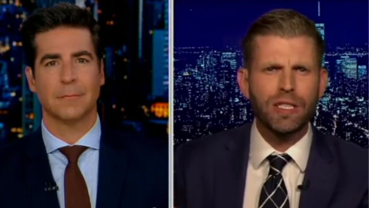 Jesse Watters and Eric Trump on Fox News