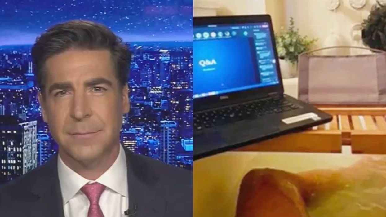 Jesse Watters; Person taking a bath