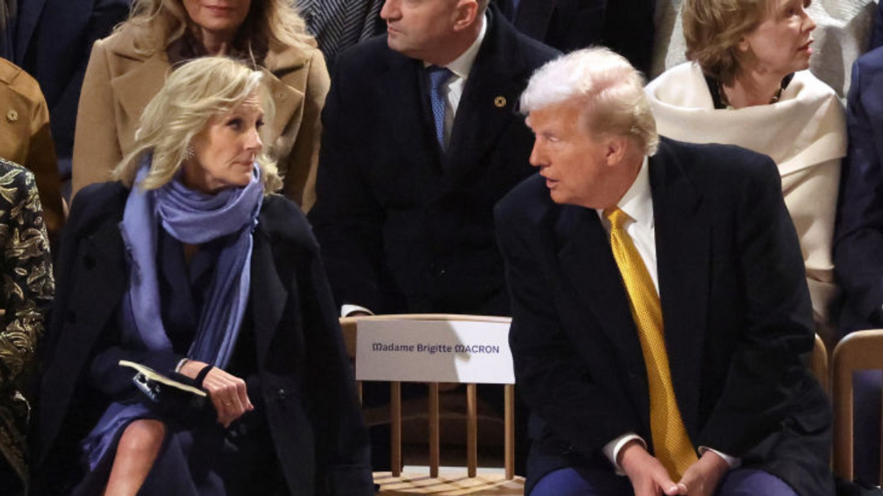 Jill Biden and Donald Trump