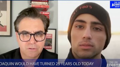 Jim Acosta; AI-generated Joaquin Oliver