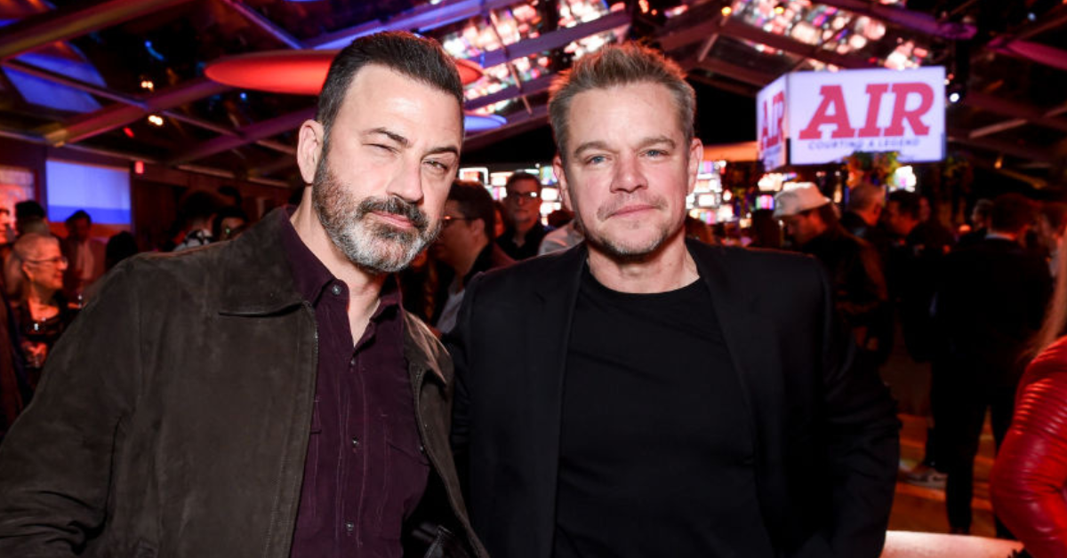 Jimmy Kimmel and Matt Damon