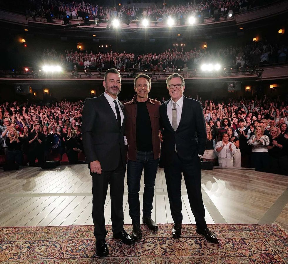 Jimmy Kimmel, Seth Meyers, and Stephen Colbert