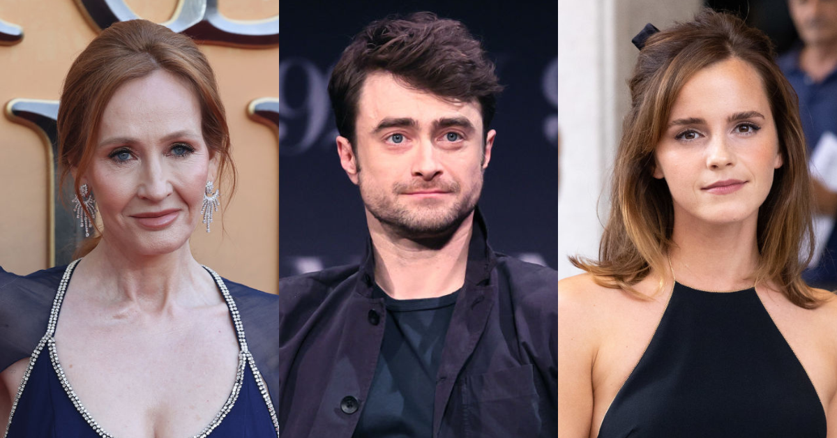 JK Rowling; Daniel Radcliffe; Emma Watson