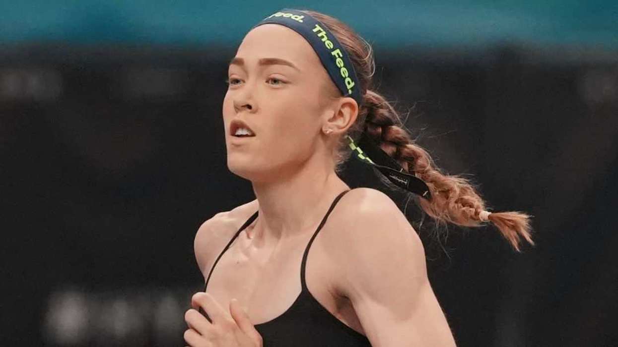 Joanna Wietrzyk of Australia competes in HYROX Beijing 2026 at the National Speed Skating Oval.