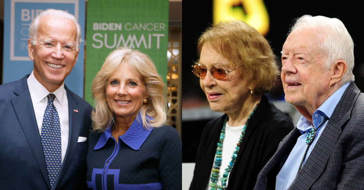 Joe and Jill Biden; Jimmy and Rosalynn Carter