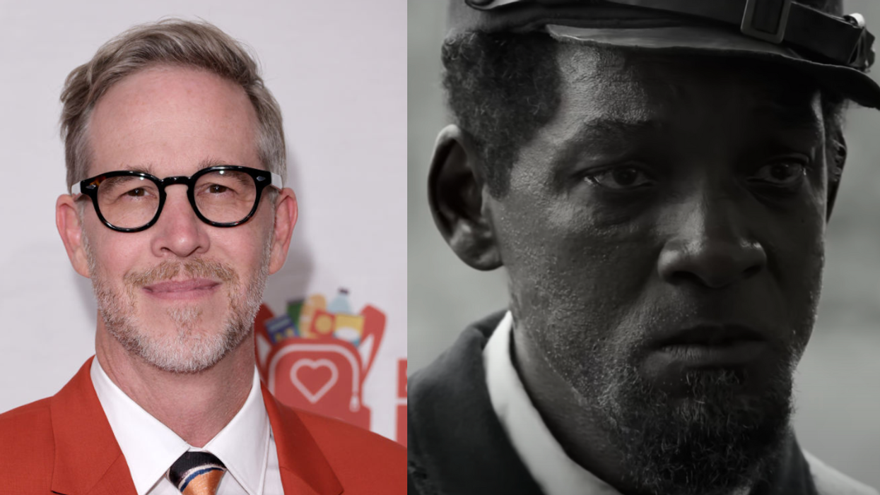 Joey McFarland and Will Smith in "Emancipation."