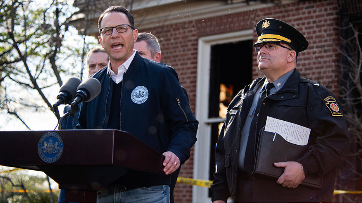 Josh Shapiro giving speech