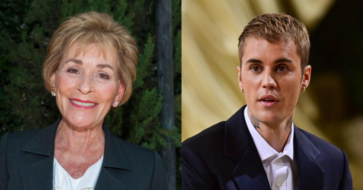 Judge Judy Sheindlin and Justin Bieber