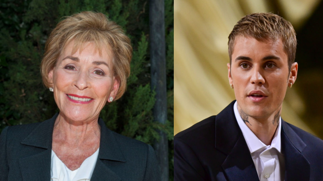 Judge Judy Sheindlin and Justin Bieber