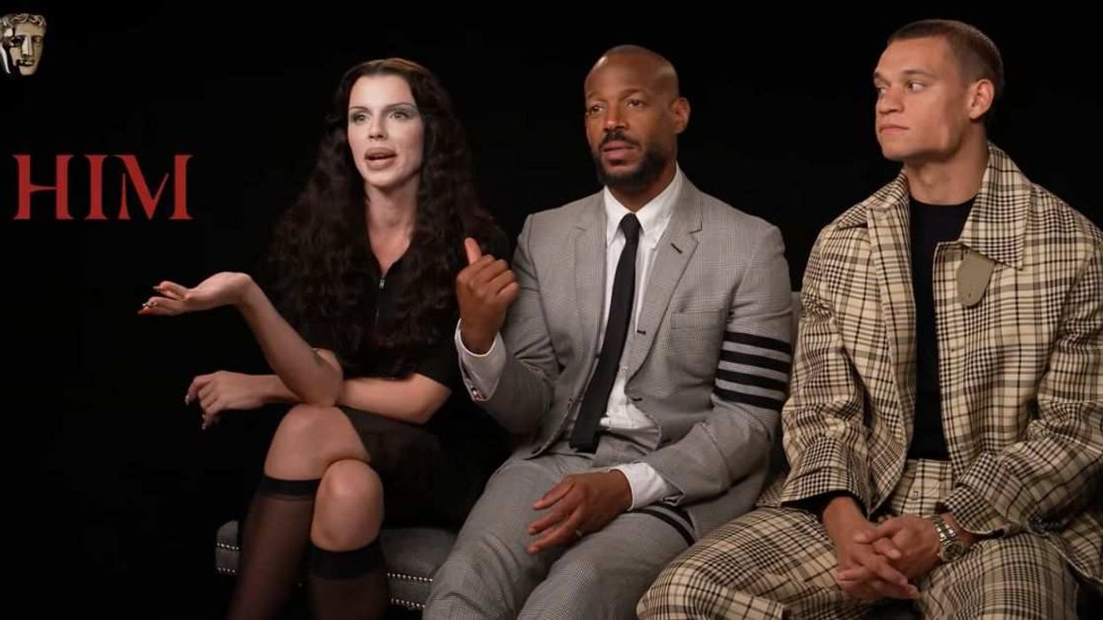Julia Fox and Marlon Wayans’ tense BAFTA interview for Jordan Peele’s Him.