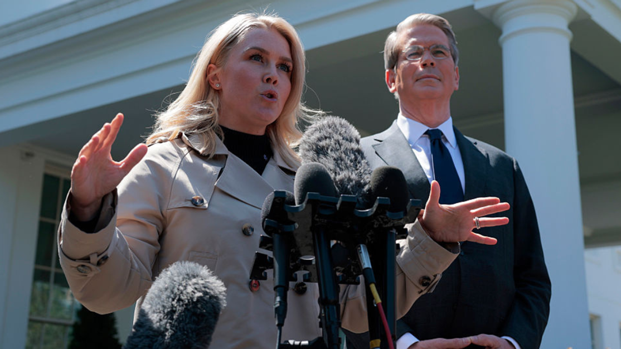 Karoline Leavitt and Scott Bessent