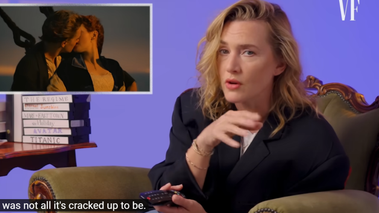 Kate Winslet rewatching 'Titanic'