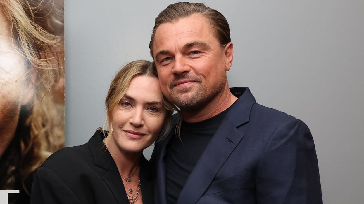Kate Winslet with Leonardo DiCaprio