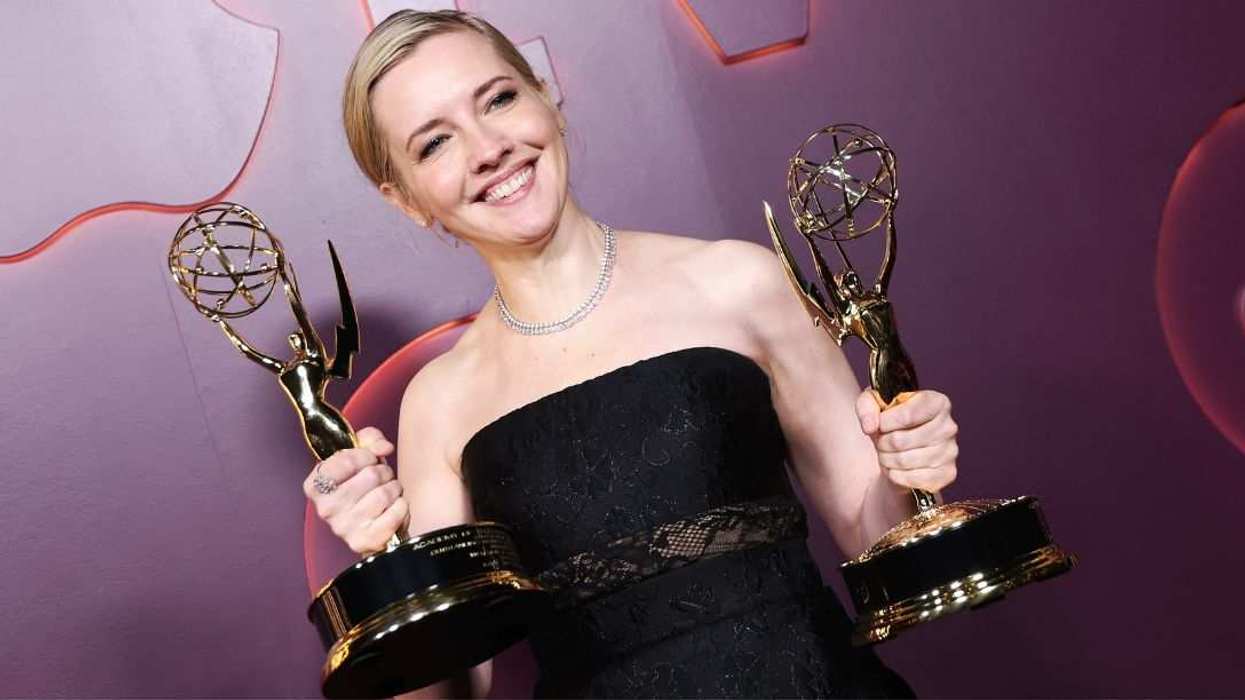 Katie Dippold at Apple TV's Primetime Emmy Party Red Carpet held at Nya Studios West.