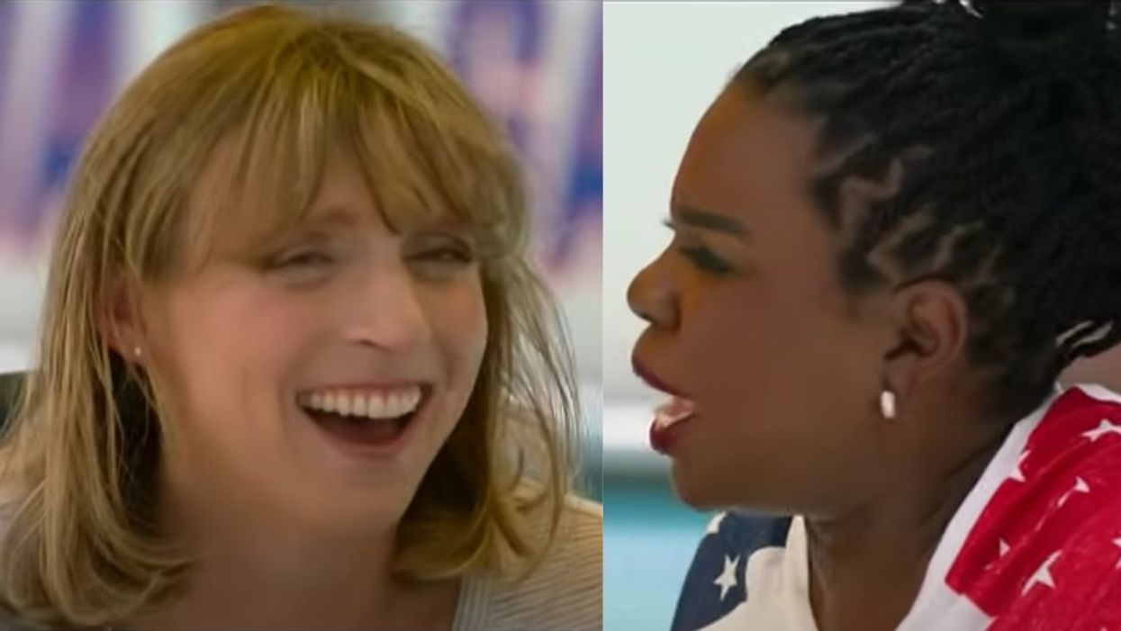 Katie Ledecky and Leslie Jones