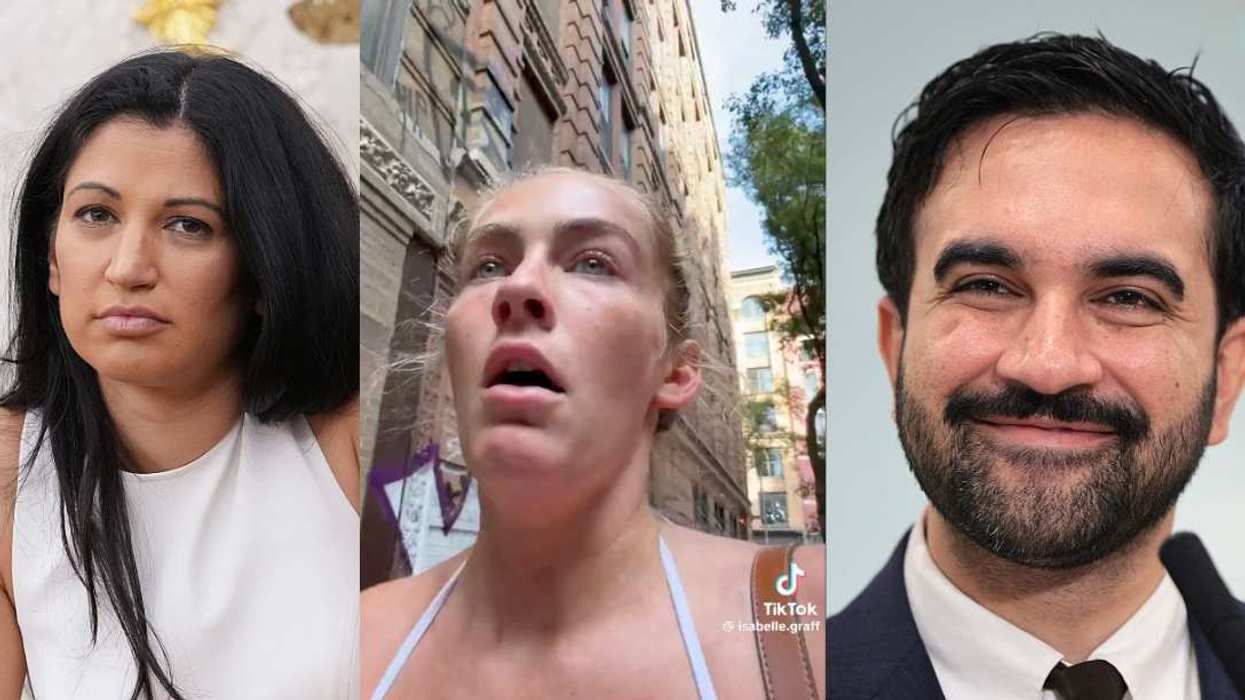 Katie Miller; screenshot of Isabelle Graff from TikTok; Zohran Mamdani