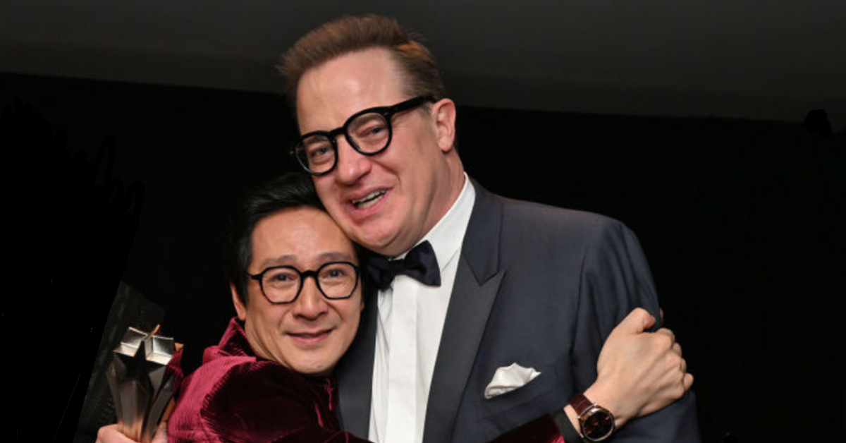 Ke Huy Quan and Brendan Fraser