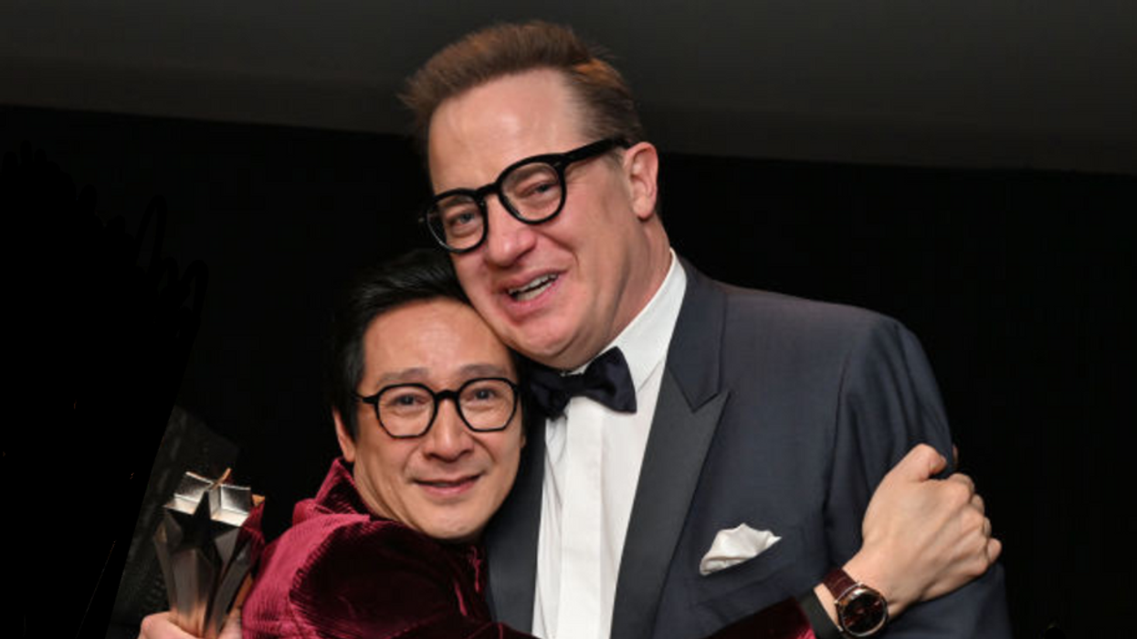 Ke Huy Quan and Brendan Fraser