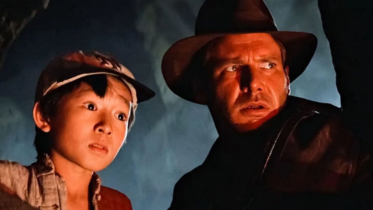 Ke Huy Quan with Harrison Ford in 'Indiana Jones and the Temple of Doom'