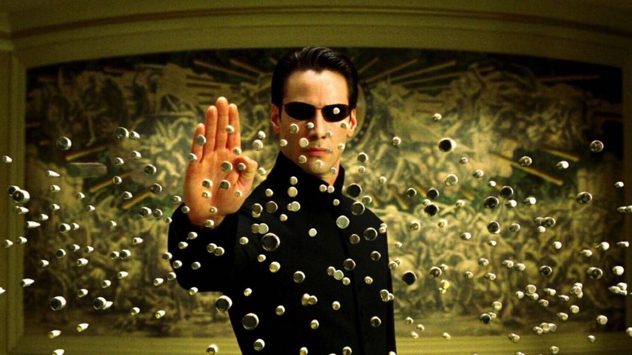 Keanu Reeves as "Neo" from "The Matrix" movie