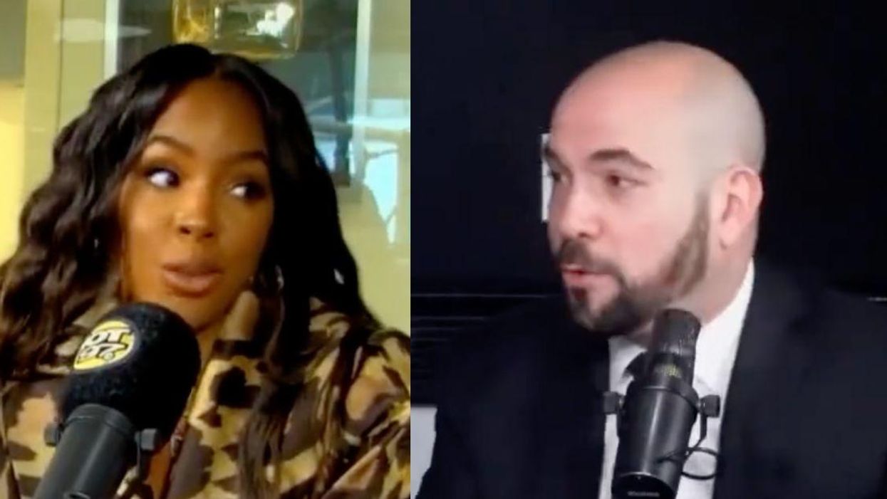 Kelly Rowland; radio host Peter Rosenburg