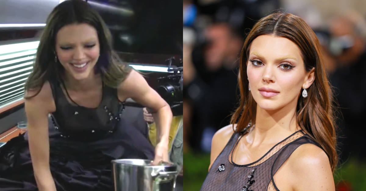 Kendall Jenner with bucket; Kendall Jenner at Met Gala