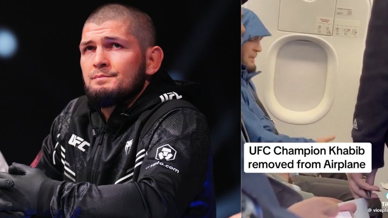 Khabib Nurmagomedov; screenshot from @viceplayer28's TikTok video