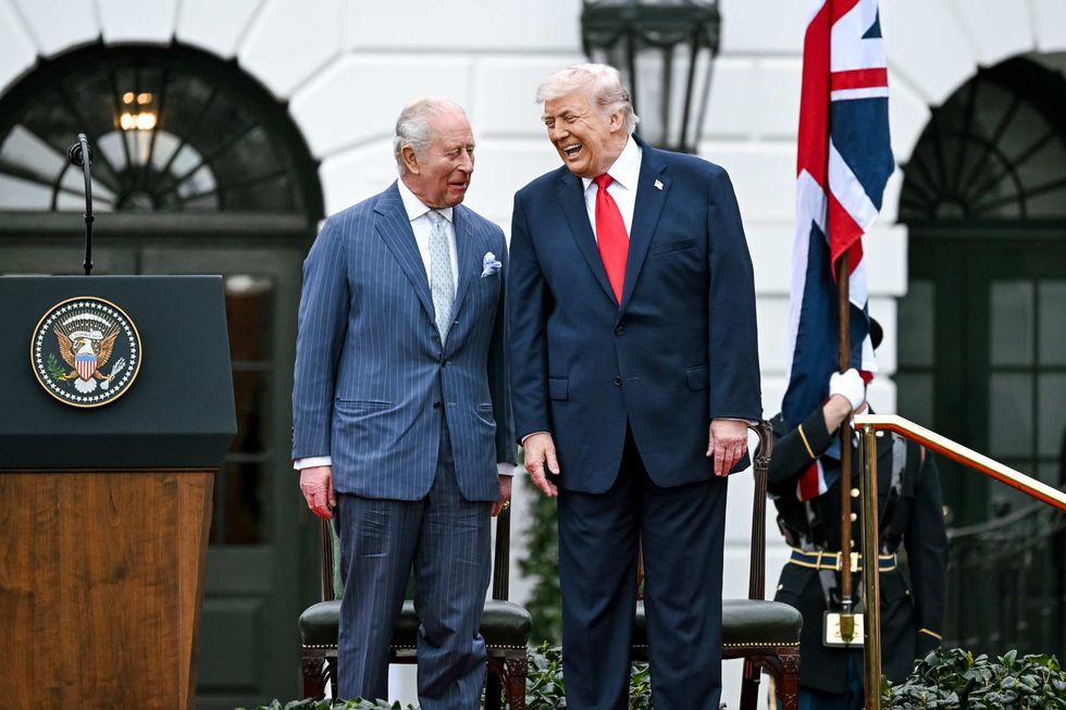 King Charles and Donald Trump