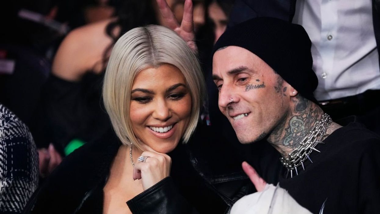 Kourtney Kardashian and Travis Barker