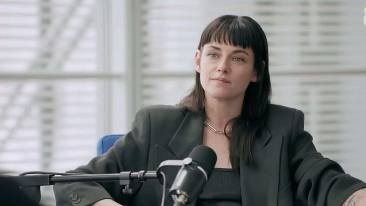 Kristen Stewart during her conversation on The Interview | A Podcast From the New York Times.