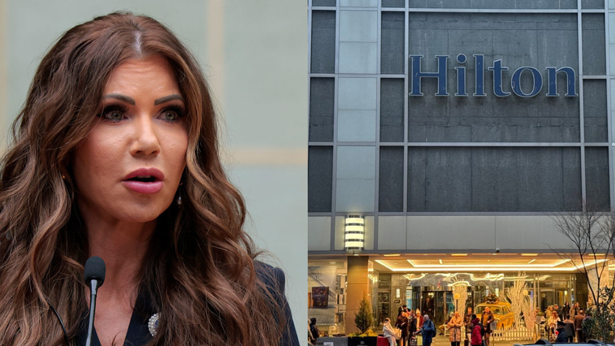 Kristi Noem; Hilton hotel