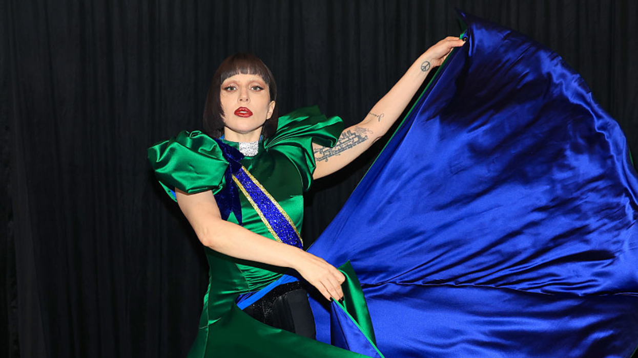 Lady Gaga, performing in Rio de Janeiro