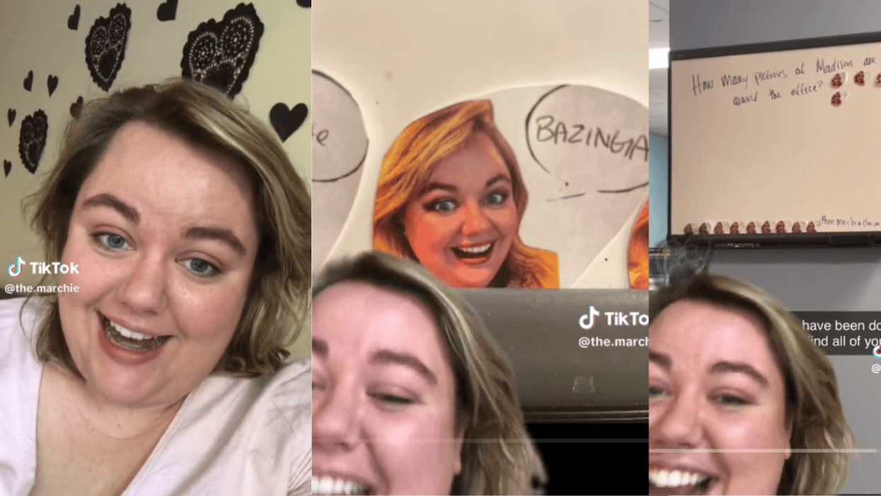 Laid off TikToker sharing the revenge prank she got on her office