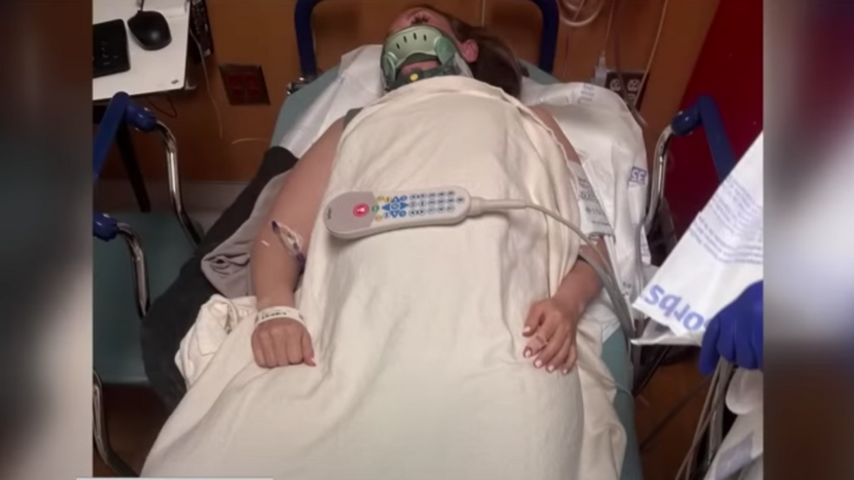 Lana Clay-Monaghan in the hospital after the attack